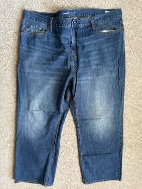 Old Navy Men's Dark Blue Relaxed Denim Jeans